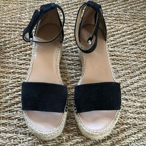 Franco Sarto Pella espadrilles 1 black & 1 blue pair